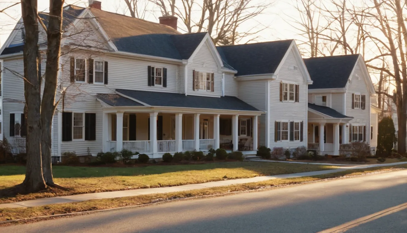 Older homes in Agawam Town with a mix of windows and siding